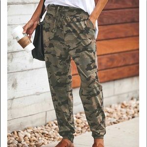 Green Camouflage Pants
